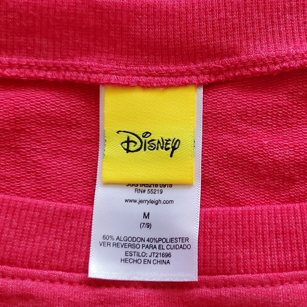 NWT - Disney | Red Mickey Mouse Sweatshirt Size Juniors Medium - Picture 7 of 8